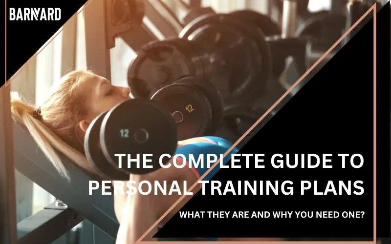 The image is a guide titled "The Complete Guide to Personal Training Plans: What they are and why you need one"